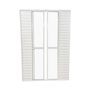 Ver imagem 5 de Porta Balcão 6 Folhas Aluminio Branco C/ Trinco 2,10x1,50