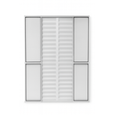 Ver imagem 4 de Porta Balcão 6 Folhas Aluminio Branco C/ Trinco 2,10x1,50