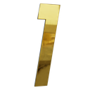 Ver imagem 1 de Numero 130mm Ouro Espelhado - 1 - Metalmidia