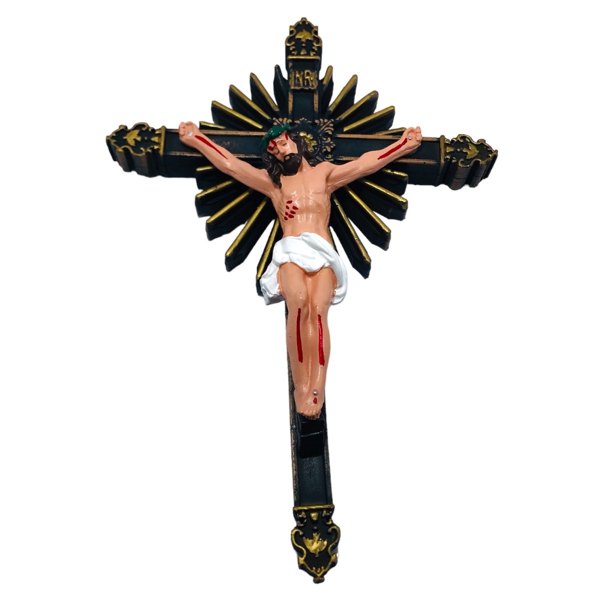 Crucifixo Cruz Parede Borracha Inquebrável 30 Cm - 3