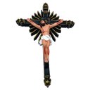 Ver imagem 3 de Crucifixo Cruz Parede Borracha Inquebrável 30 Cm