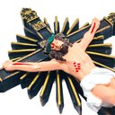 Ver imagem 6 de Crucifixo Cruz Parede Borracha Inquebrável 30 Cm