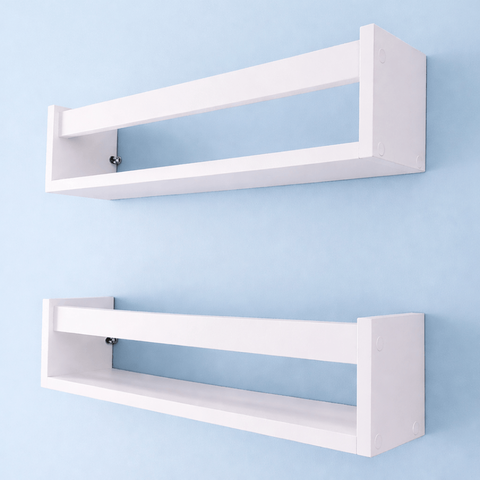 2 Nichos Suporte Livros Prateleiras Parede Estante Quarto Infantil Escritório Organizador Cozinha 30