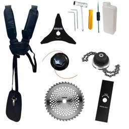 Roçadeira Robusta Anmax Cg520p 2t 52cc 2,2hp + Kit Faca 3 Pontas, Faca 40 Dentes e Trimmer - 7