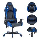 Ver imagem 6 de Cadeira Giratória Gamer Kl3 - Preto e Azul