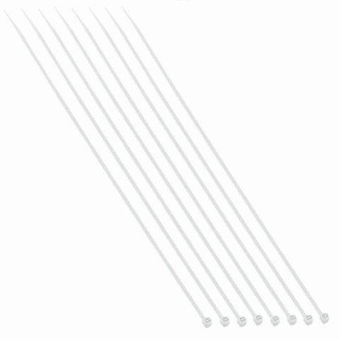 Abraçadeiras de Nylon Branca 3.6x250mm com 100 Unidades - 8632 - Brasfort Abrac.nylon Bca 3,6x250 C/
