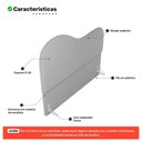 Ver imagem 3 de Cabeceira Orgânica Cama Box Casal Padrão Sea 140cm com Frame Bouclé - Desk Design