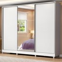 Ver imagem 1 de Guarda Roupa Casal Madesa Royale 100% Mdf 3 Portas de Correr com Espelho com Pés