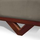Ver imagem 7 de Sofá Cama Estoril 1,90m Marrom Claro Suede Velut - King House