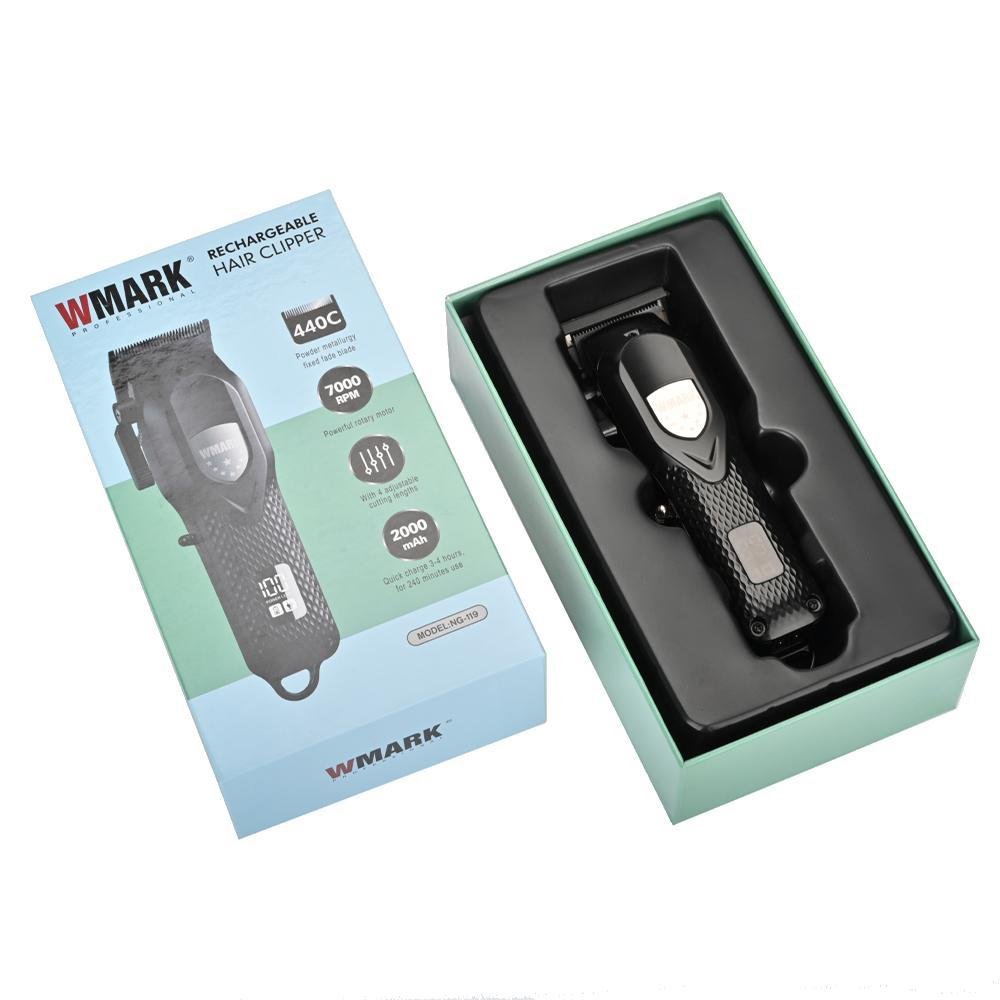 Maquina de Cortar Cabelo Ng119 Profissional Wmark - 7