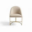 Ver imagem 2 de Cadeira Poltrona Estofada Decorativa Lua Premium Bege Claro