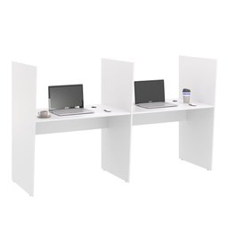 Mesa de Atendimento 2 Lugar Roma Branco - 1
