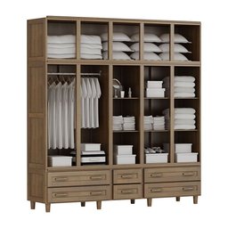 Guarda-roupa Berlim Flex Casal Imbuia com Espelho 10 Portas 6 Gavetas Maleiro Madeira Maciça de Pinu - 3
