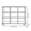 Ver imagem 3 de Nicho Organizador com 6 Gavetas Color e Rodízios - Qmovi