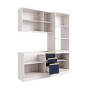 Ver imagem 3 de Cozinha Compacta Celeste Kappesberg 100% Mdf Branco/azul 190cm
