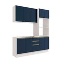 Ver imagem 4 de Cozinha Compacta Celeste Kappesberg 100% Mdf Branco/azul 190cm