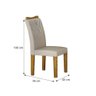 Kit 02 Cadeiras Sala de Jantar Clara Mdf Moveis Leifer - 3