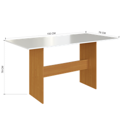 Conjunto de Sala de Jantar Predilleta Karla 1,50 C/6 Cadeiras Freijo Off - 5