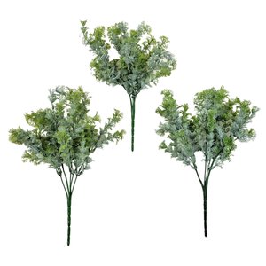 Planta Artificial Erva Doce 34x12cm Buquê Realista Kit 3pc