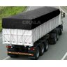 Lona CK600 4,5x2m Preta em Pvc Com Ilhós em Latão Para Caminhão e Transporte Carga 650gr/m² - 1