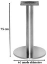 Ver imagem 2 de Base de Mesa Georgia Big em Inox - 38513