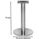 Ver imagem 2 de Base de Mesa Georgia Big em Inox - 38513