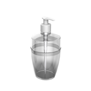 Saboneteira Porta Sabonete Líquido para Banheiro Essence Cor Cristal Durín