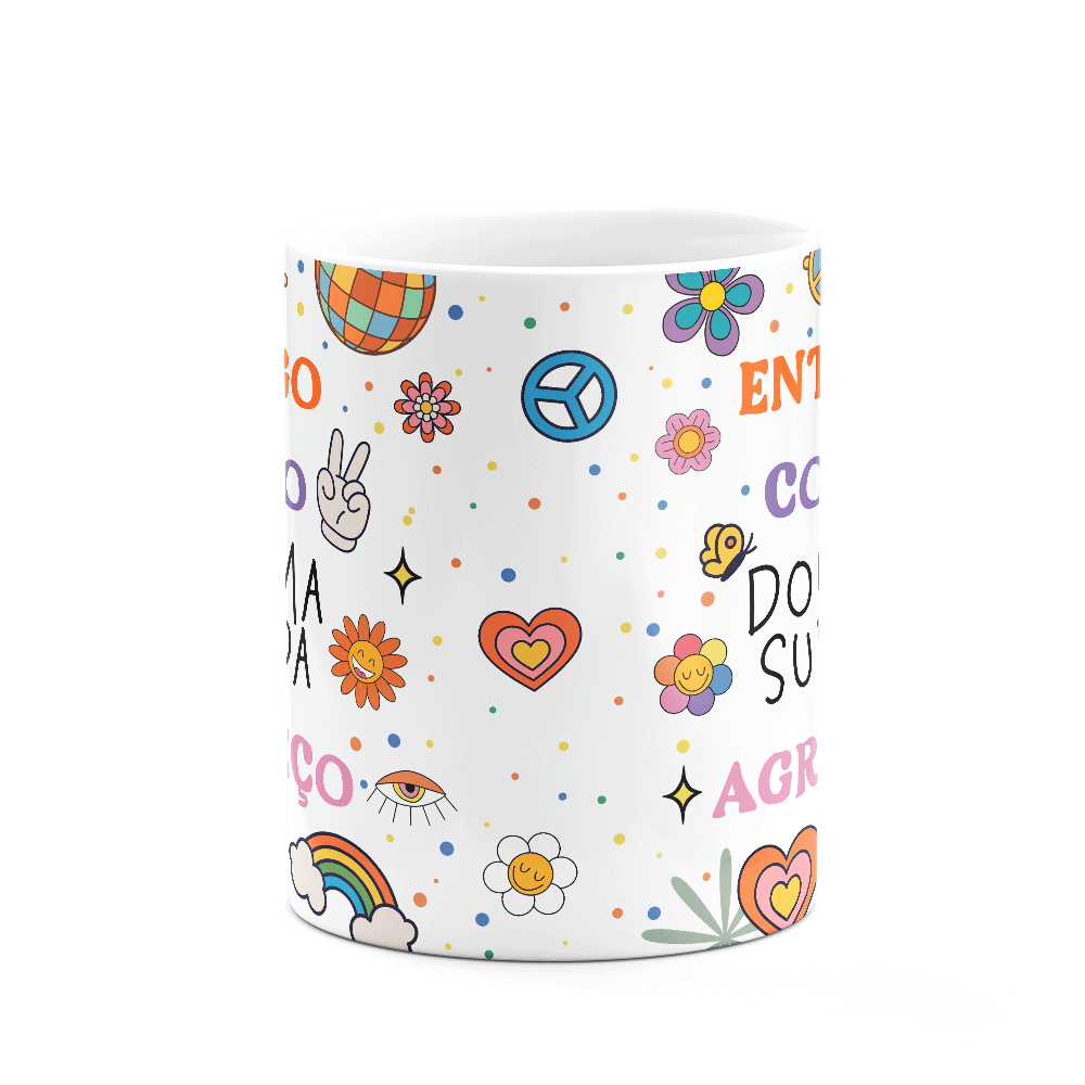 Caneca Divertida Vibes - Entrego Confio Surto - 3