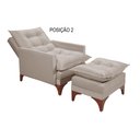 Ver imagem 5 de Poltrona Cadeira Reclinável Munique 162 Império Veludo