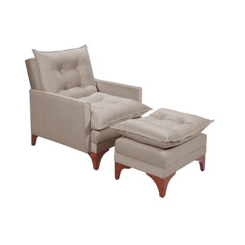 Poltrona Cadeira Reclinável Munique 162 Império Veludo