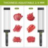 Fatiador de Carne, Cortador Manual de Carne Fresca com 18 Laminas - 4