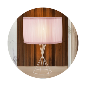 Abajur Luminária De Quarto Infantil AzulRosa:Rosa