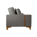 Ver imagem 7 de Sofa Cama para Sala de Estar 209cm x 84cm Luizi Cinza