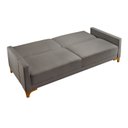 Ver imagem 5 de Sofa Cama para Sala de Estar 209cm x 84cm Luizi Cinza