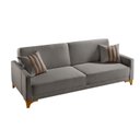 Ver imagem 2 de Sofa Cama para Sala de Estar 209cm x 84cm Luizi Cinza