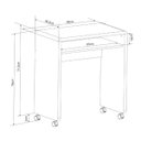 Ver imagem 4 de Mesa Escrivaninha Branca Smile 68cm