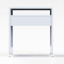 Ver imagem 3 de Mesa Escrivaninha Branca Smile 68cm