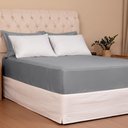 Ver imagem 2 de Jogo de Lençol Queen Linea Micropercal 200 Fios 3 Peças - Cinza