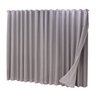 Cortina Blackout com linho 8,00x2,70 Para Trilho Duplo:Cinza - 3