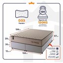 Ver imagem 6 de Cama Box San Diego Espuma Queen 158x198 Bege King House