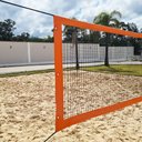 Ver imagem 1 de Rede Multiuso Zaka Volei Beach Futevolei sem banda lateral Laranja 9,60m x 1m