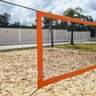 Rede Multiuso Zaka Volei Beach Futevolei sem banda lateral Laranja 9,60m x 1m - 1
