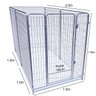 Cercado cerca canil desmontável Cachorro Cães - cinza CHOCMASTER cercado pets 1,30 - 2