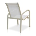 Ver imagem 2 de Cadeira Em Tela Sling Com Estrutura Bege E Tela Branco