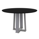 Ver imagem 1 de Mesa de Jantar Isabela Off White 120x120cm para 4 Cadeiras New Ceval