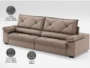 Ver imagem 5 de Sofá com Carregador Usb e Molas no Assento Retrátil Reclinável Nice 2,90m Velosuede - Netsofas