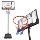 Ver imagem 1 de Tabela de Basquete Portátil Móvel Altura Ajustável 2,10m Aro 45cm