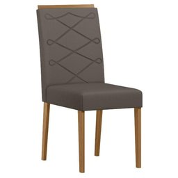 Cadeira para Mesa de Jantar Caroline Kit 2 Peças Ype Veludo Cinza - New Ceval - 4