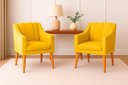 Ver imagem 2 de Kit com 2 Poltronas para Sala Moderna e Confortável Milla