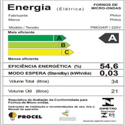 Micro-ondas Philco Pmo34Ip Inox Limpa Fácil 34L 1400W 220V - 5